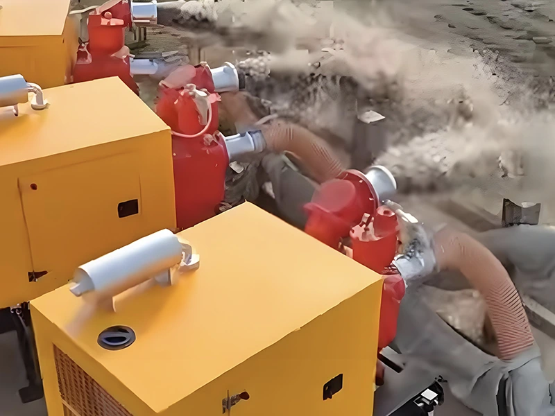 Sản phẩm phòng chống lũ lụt Jianghe nâng cấp bộ máy bơm nước chạy bằng động cơ diesel để tăng khả năng thoát lũ hiệu quả Sản phẩm phòng chống lũ lụt Jianghe nâng cấp bộ máy bơm nước chạy bằng động cơ diesel để tăng khả năng thoát lũ hiệu quả